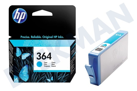 HP Hewlett-Packard Impresora HP HP 364 Cyan Cartucho de tinta 364 cian