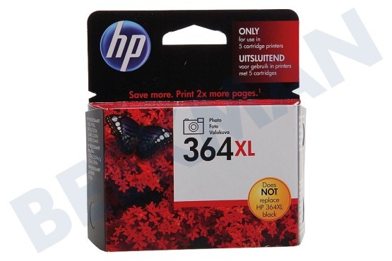 HP Hewlett-Packard Impresora HP HP 364 Xl Photo Black Cartucho de tinta 364XL Foto Negro