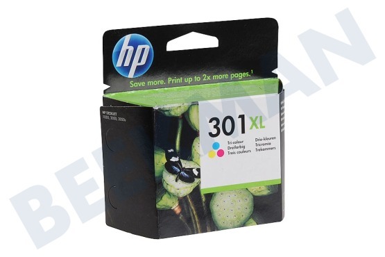 HP Hewlett-Packard Impresora HP HP 301 Xl Color Cartucho de tinta Color 301XL