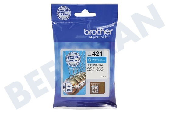 Brother  LC-421C Cartucho de tinta Brother LC421C Capacidad estándar