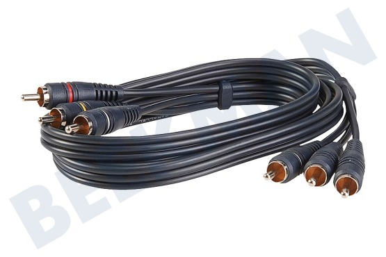 BMS  Cable de conexión Conector CABLE 3*RCA AV (MM)