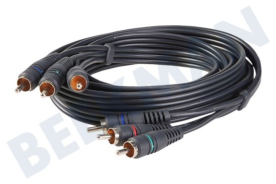 BMS  Cable de conexión 3RCA - 3RCA (RGB) (MM)