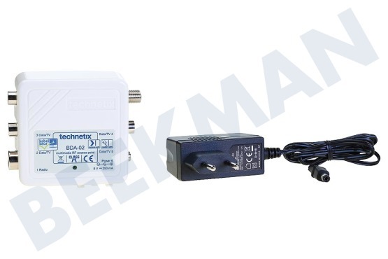 Technetix  11201431 Sobreimpresión Amplificador de 4 vías de retorno adecuados BDA-02