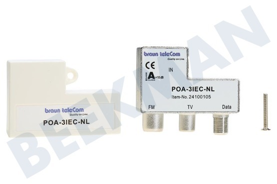 Braun Telecom  POA 3 IEC-NL Elemento atenuador Distribuidor de módems de radio-TV