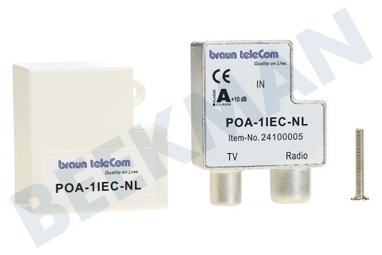 Braun Telecom  POA 1 IEC-NL Elemento atenuador Distribuidor de empuje