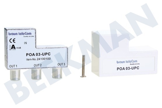 Braun Telecom  POA 3 UPC Elemento atenuador Empuje el divisor de tres vías IEC