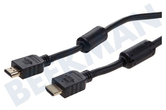 Easyfiks  Cable HDMI 1.4 de alta velocidad + Ethernet, 10 Metros, Dorado