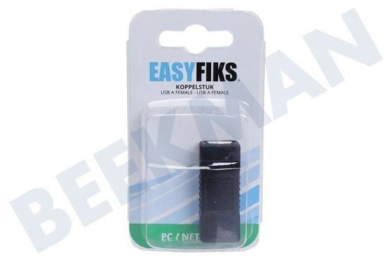 Easyfiks  Adaptador de enchufe USB A hembra Contra - Contra USB A hembra