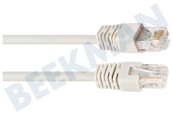 Easyfiks  Cable de red UTP CAT6 Blanco, 0,5 metros, 2x RJ45 Macho