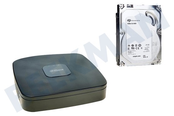 Dahua  NVR4104 4 canales de grabación en red con la unidad de disco duro SATA de 2 TB