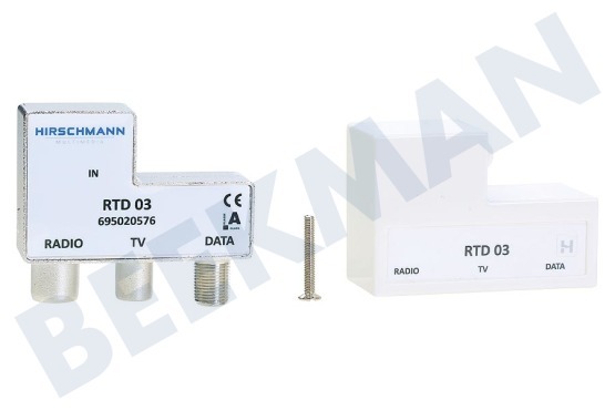 Hirschmann  RTD 03 Empuje en el distribuidor para la radio, la televisión y Datos