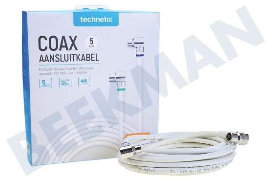 Technetix  11201530 Conexión coaxial cable 5m