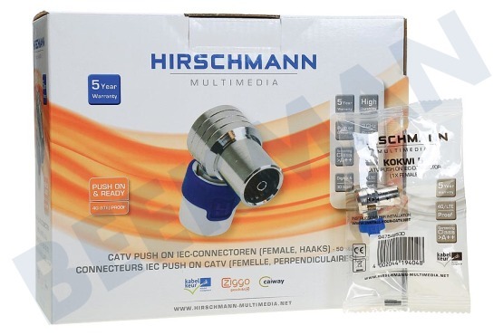Hirschmann  KOKWI 5 Conector coaxial Conector IEC Hembra