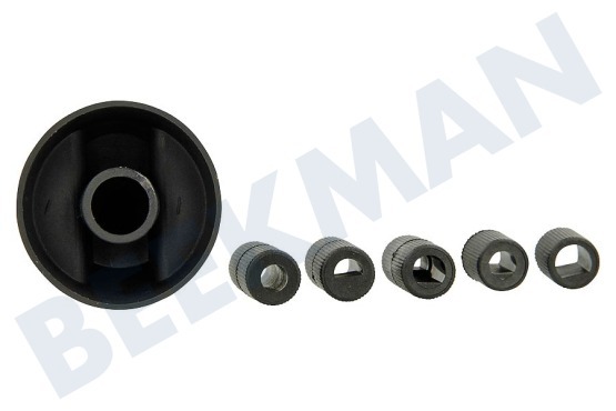 Universeel  Botón De horno, estufa, vitrocerámica negra.