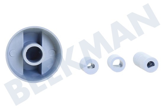 Universeel  Botón De horno, estufa, vitrocerámica plateada.