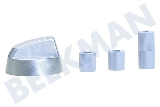 Universeel  Botón De horno, estufa, vitrocerámica plateada.