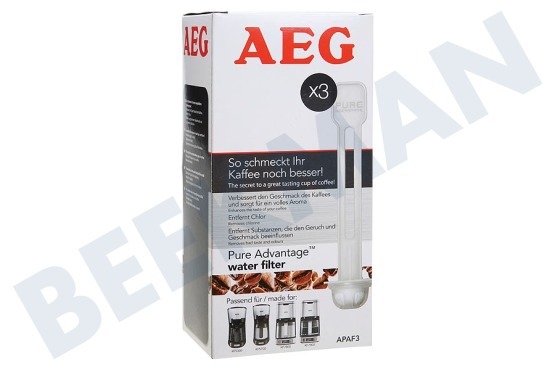 AEG Cafetera automática APAF3 Ventaja del filtro de agua pura