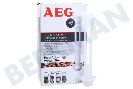 AEG Cafetera automática APAF6 Filtro de agua Pure Advantage