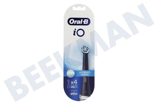 OralB  iO Ultimate Clean Black, 4 piezas