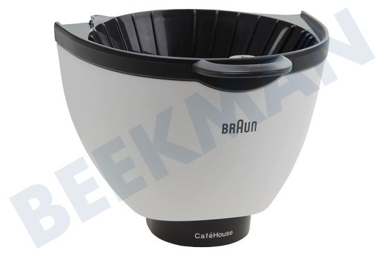 Braun Cafetera automática Contenedor del filtro Blanco