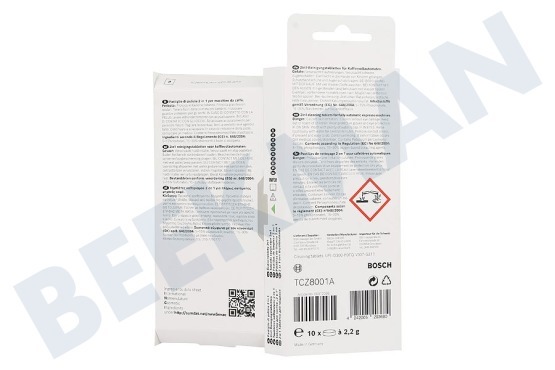 Siemens Cafetera automática TCZ8001A Tabletas de limpieza