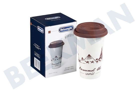 Nespresso Cafetera automática DLSC057 Termo taza Taza de cerámica con doble pared.