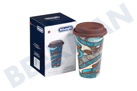 Nespresso Cafetera automática DLSC055 Termo taza Taza de cerámica con doble pared.