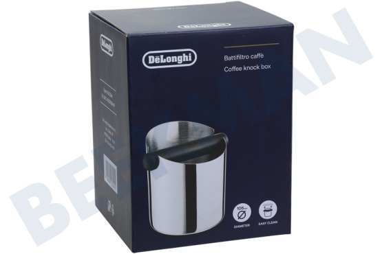DeLonghi Cafetera automática DLSC084 bandeja de golpe de acero inoxidable