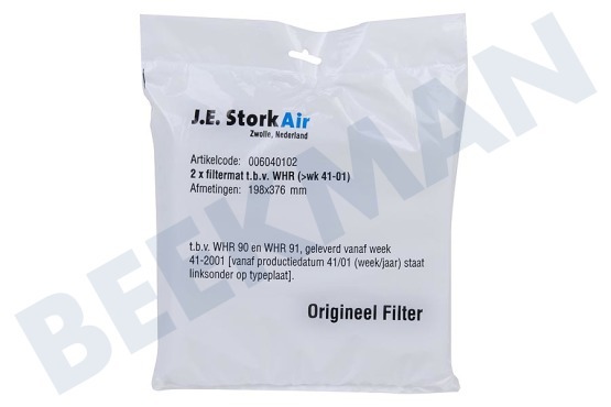 StorkAir  WHR Filtro Filtro deslizante