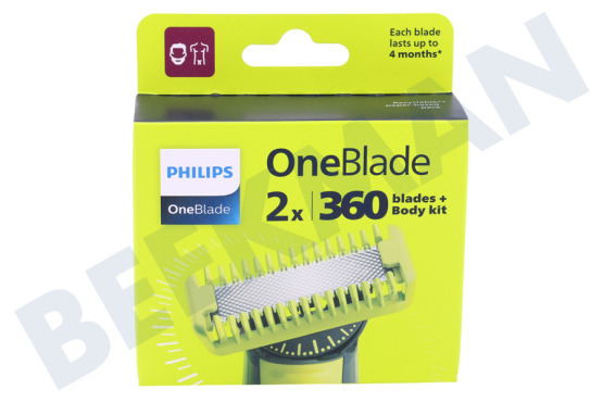 Philips  QP624/50 Cuchilla de afeitado OneBlade 4D Cara 2x