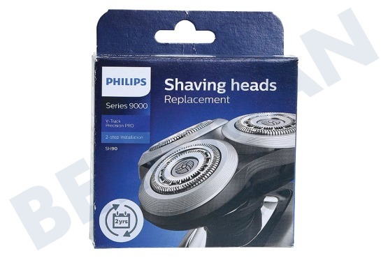 Philips Máquina de afeitar SH90/70 Máquina de afeitar SH90, 3 cabezales de afeitado, cuchillas V-Track Precision PRO