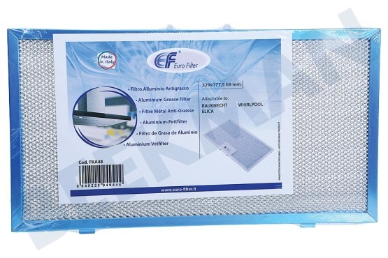 Eurofilter Campana extractora Filtro Filtro metálico
