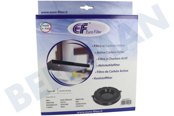 Hotpoint-ariston Campana extractora Filtro de carbono tipo 48