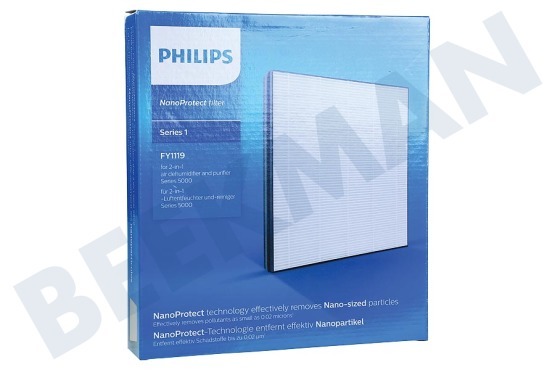 Philips Tratamiento de aire FY1119/30 Nano Proteja filtro 1 serie