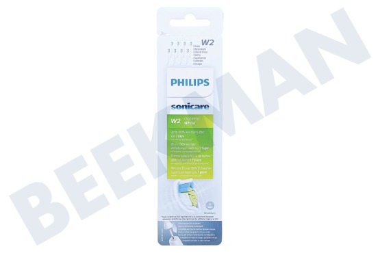 Philips  HX6068/12 Cabezales de pincel sónico W2 Optimal White Standard, 8 piezas