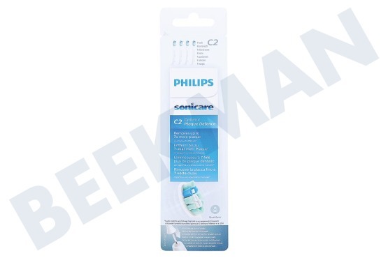 Philips  HX9024/10 C2 Optimal Plaque Defense, 4 cabezas de cepillo