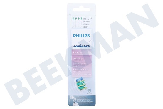 Philips  HX9004/10 Set cepillo de dientes Cabezales de cepillo estándar InterCare, 4 piezas