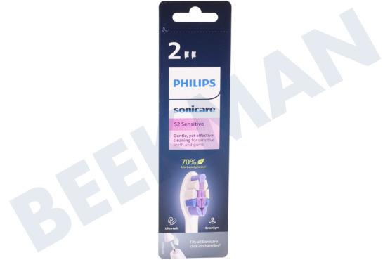 Philips  HX6052/10 S2 Sensitive, 2 cabezales de cepillo