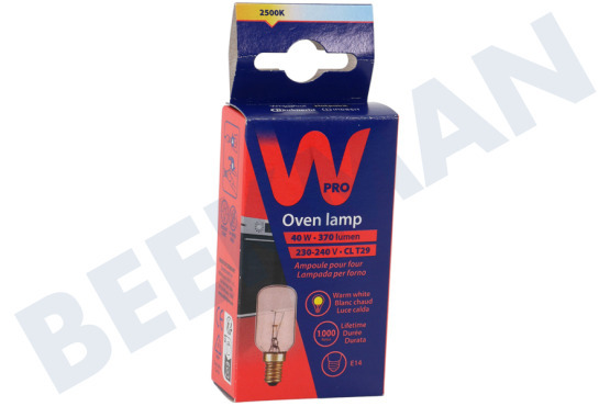 KitchenAid Horno-Microondas LFO135 Lámpara Lámpara de horno 40 Watt, E14 T29