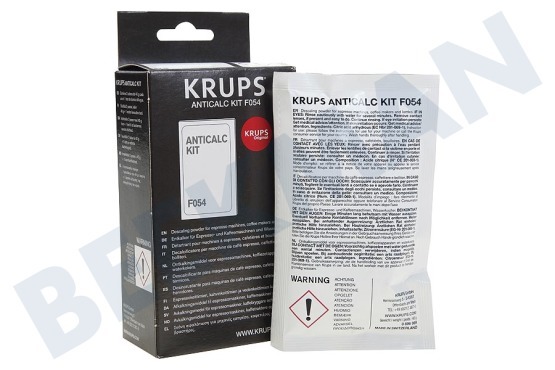 Krups Cafetera automática Desincrustante Polvo descalcificador + tira PH