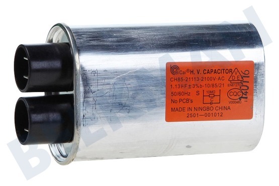 Pelgrim Horno-Microondas 2501-001012 Condensador Alto voltaje 1.13uf 2100 voltios