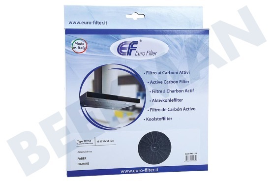 Alno Campana extractora Filtro Filtro de carbón activo redondo EFF54