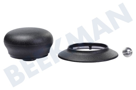 BK  Botón Negro mate con placa de cubierta