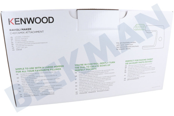 Kenwood  Elabora pasta Máquina para hacer raviolis KAX93.A0ME