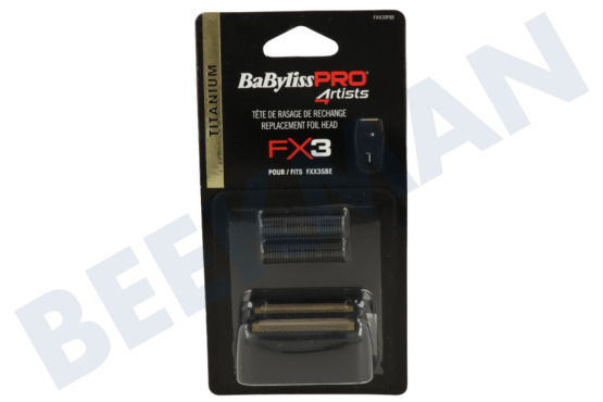 BaBylissPRO  FXX3RFBE Cabezal de afeitado BabylissPRO 4rtists Titanium FX3