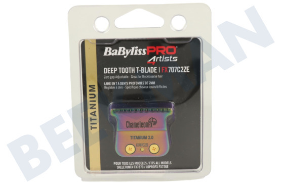 BaBylissPRO  FX707C2ZE Cabezal de afeitado BabylissPRO 4rtists de titanio