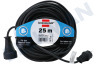 Cable 3G 1,5 mm2 25 metros Negro 3680 Watt, 16A