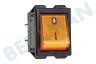 Interruptor Grande + luz naranja, 4x6,3 mm Amperios