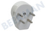 Teléfono conector 6p4c RJ11 Hembra - PTT Hombre, Blanco, NL