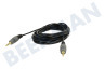 Jack Cable 2x 3.5mm estéreo macho, 5 metros, chapado en oro